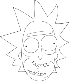 Rick Morty 16 Vinyl Svg File, Free Vectors File